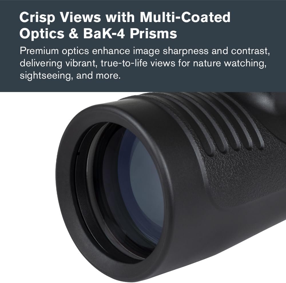 Celestron – Outland X 10x50 Monocular – Includes Smartphone Adapter – Large 50mm Objective Lens – Multi-Coated Optics – BaK-4 Prism –Waterproof & Fogproof – Tripod Adaptable – Belt Case Included - Image 4