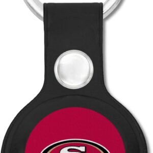 NFL SAN Francisco 49ERS Keychain Apple AIR TAG Holder for Dogs & Cats, Case for Apple Airtag Tracker, GPS Dog Tracking Device Pendant Holder
