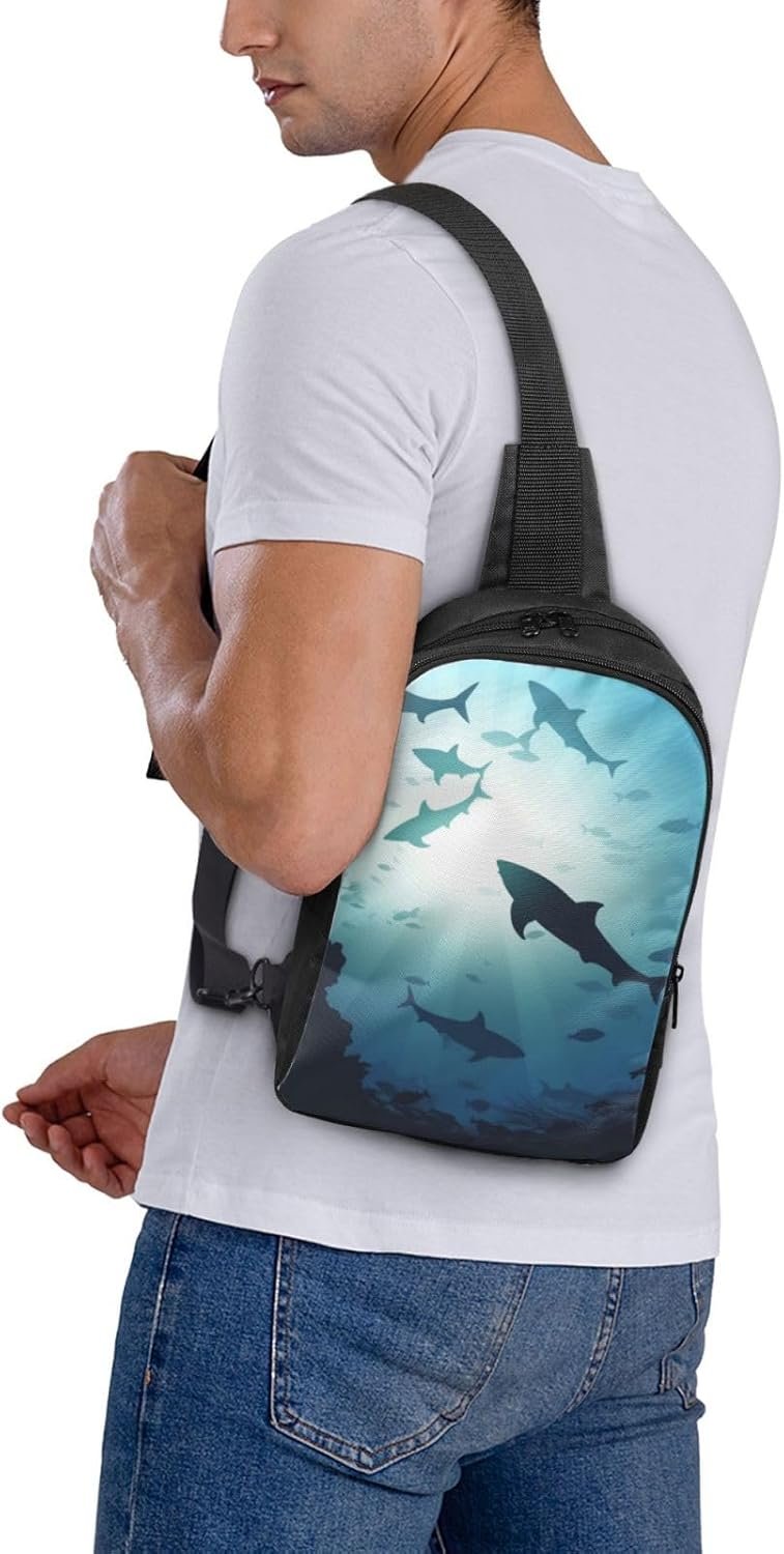 Sling Bag Crossbody Shoulder Bag Cross Chest Bag Painting of Flowers Sling Backpack Travel Hiking Daypack - Image 7