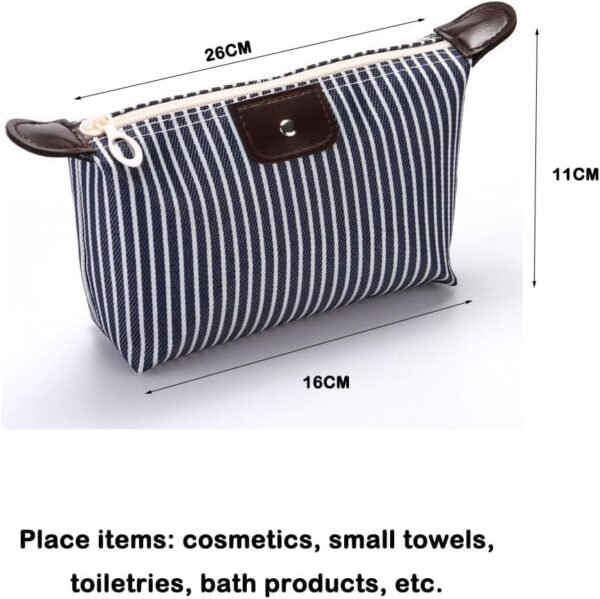2 Pack Make Up Bag for Traveling,Preppy make up bag,Toiletry Bag,Nylon Cosmetic Bag,Light Pink Makeup Bag,Skin Care Bag，Tiny Makeup Bag - Image 2