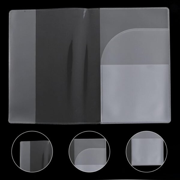 10 Pcs Transparent Plastic Passport Protector Case, Passport Sleeve Clear Vinyl Transparent Holder Organizer ID Card Travel Document Protector - Image 6