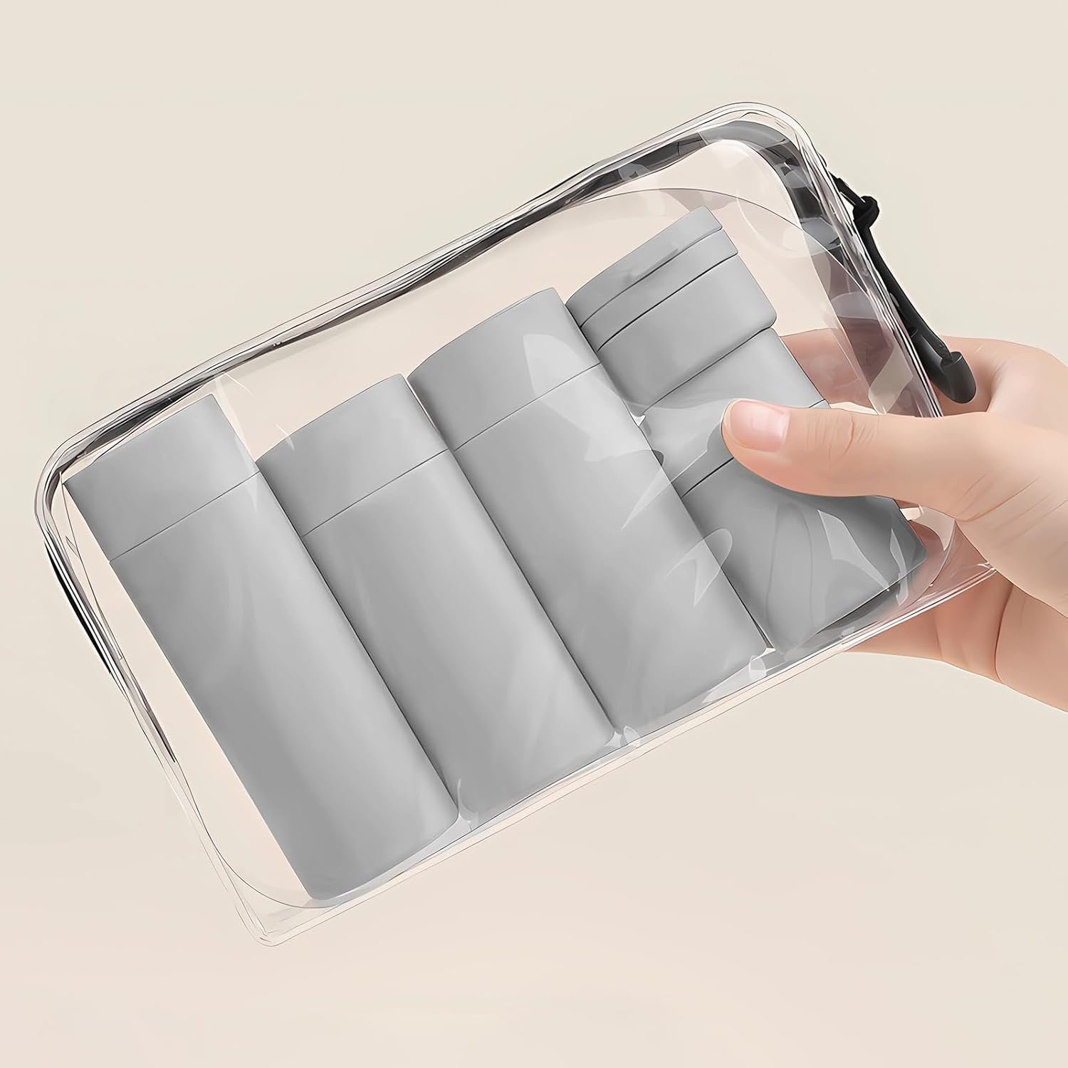 Travel Bottles for Toiletries, 5 Pack Travel Size Containers, TSA Approved Leak Proof Refillable Portable Travel Toiletry Bottles Set with Clear Toiletry Bag for Shampoo Conditioner, Lotion - Image 4