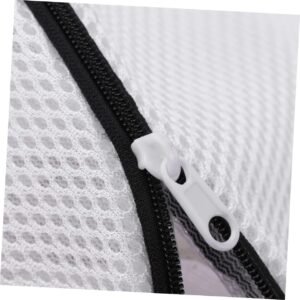 2pcs Large Mesh Washing Bags with Zipper for Shoes and Delicates Breathable Laundry Protectors for Underwear and Garments Portable Shoe Washer Bags
