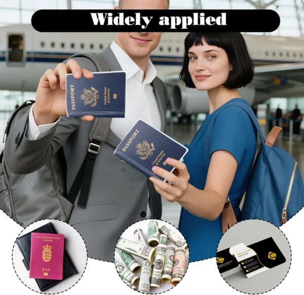 10 Pcs Transparent Plastic Passport Protector Case, Passport Sleeve Clear Vinyl Transparent Holder Organizer ID Card Travel Document Protector - Image 4