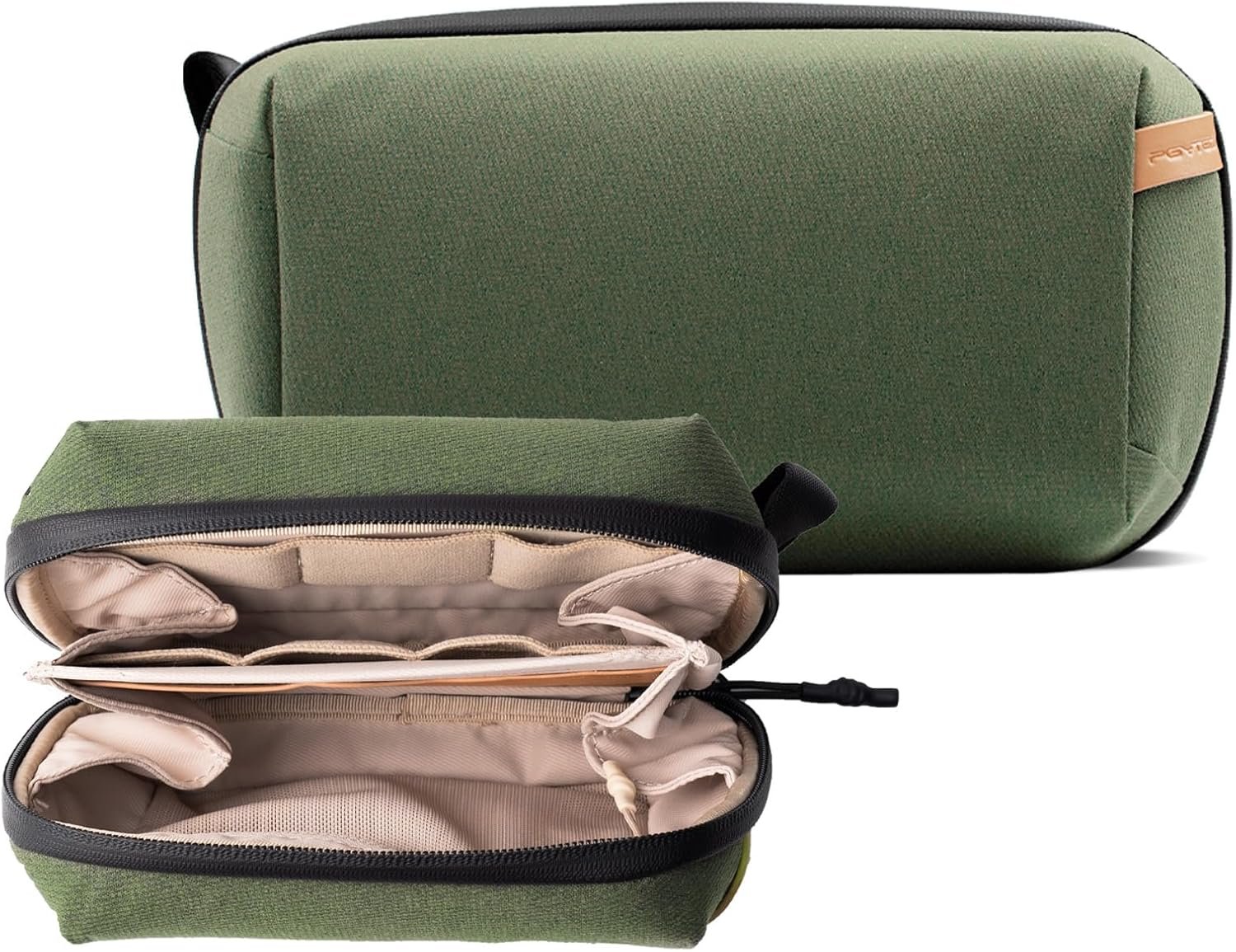 PGYTECH Travel Tech Organizer, Waterproof Tech Pouch, Electronics Accessories Organizer Travel Carrying Case, Organizer Bag for Cord, Phone Batteries, Charger,Photography SD Card, Green - Image 8