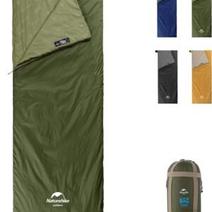 Naturehike Lightweight Compact Sleeping Bag, Envelope Ultralight Backpacking Sleeping Bag Portable, Waterproof, Comfort with Compression Sack for 3 Seasons Camping, Traveling, Hiking