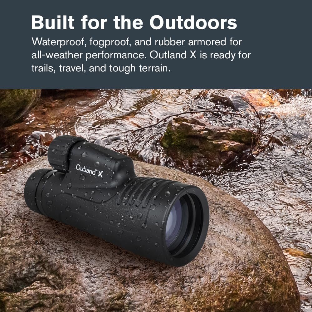 Celestron – Outland X 10x50 Monocular – Includes Smartphone Adapter – Large 50mm Objective Lens – Multi-Coated Optics – BaK-4 Prism –Waterproof & Fogproof – Tripod Adaptable – Belt Case Included - Image 6
