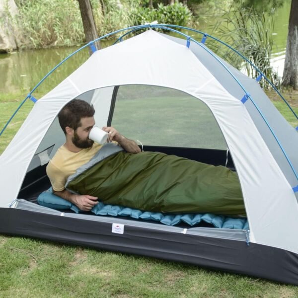 Naturehike Lightweight Compact Sleeping Bag, Envelope Ultralight Backpacking Sleeping Bag Portable, Waterproof, Comfort with Compression Sack for 3 Seasons Camping, Traveling, Hiking - Image 3