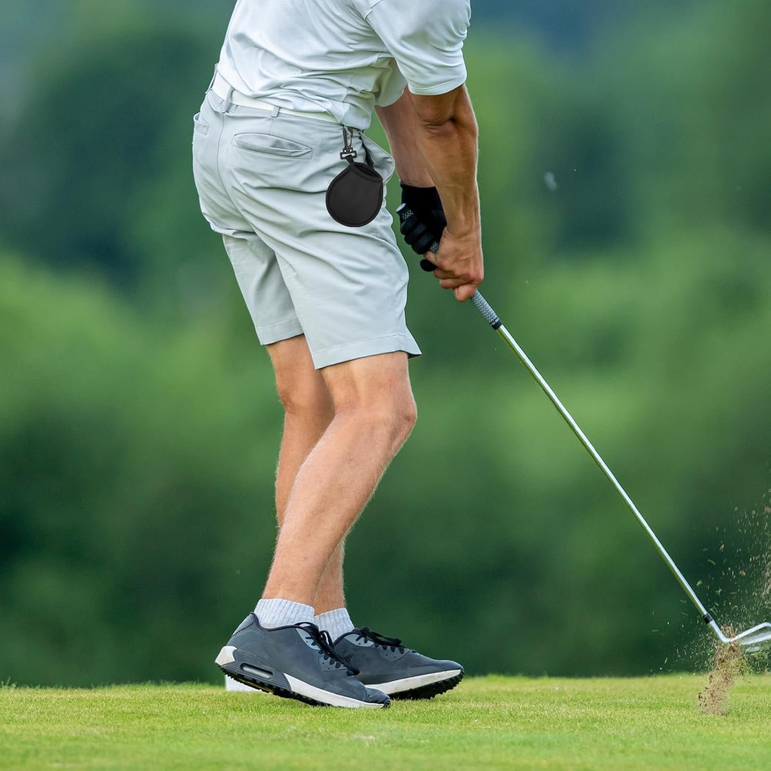 PATIKIL Golf Ball Washer Pouch, Portable Golf Balls Cleaner Pocket Bag with Hanging Clip for Women Golf Exercise - Image 7