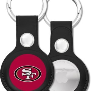 NFL SAN Francisco 49ERS Keychain Apple AIR TAG Holder for Dogs & Cats, Case for Apple Airtag Tracker, GPS Dog Tracking Device Pendant Holder