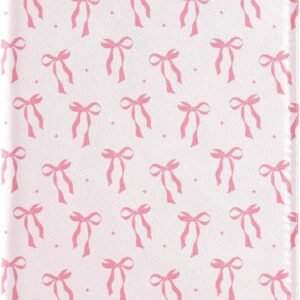 Pink Bow Passport Holder Passport Cover for Women Men,Travel Document Organizer Holder Accessories Boy Girl t personalized Passport Wallet