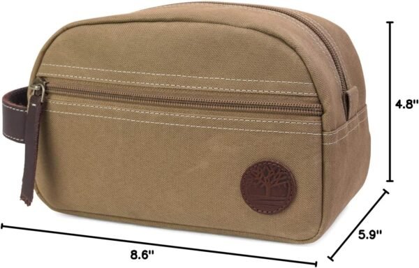 Timberland Men's Toiletry Bag Canvas Travel Kit Organizer - Image 2