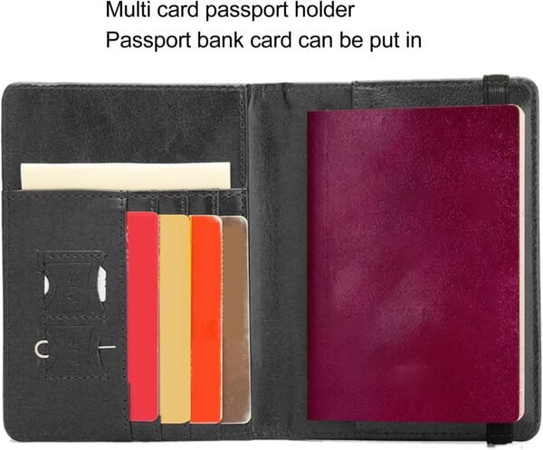 Britain Passport Cover Passport Holder Cover Leather Passport Holder UK Passport Cover for Passport, Business Cards, Credit Cards, Boarding Passes - Image 3