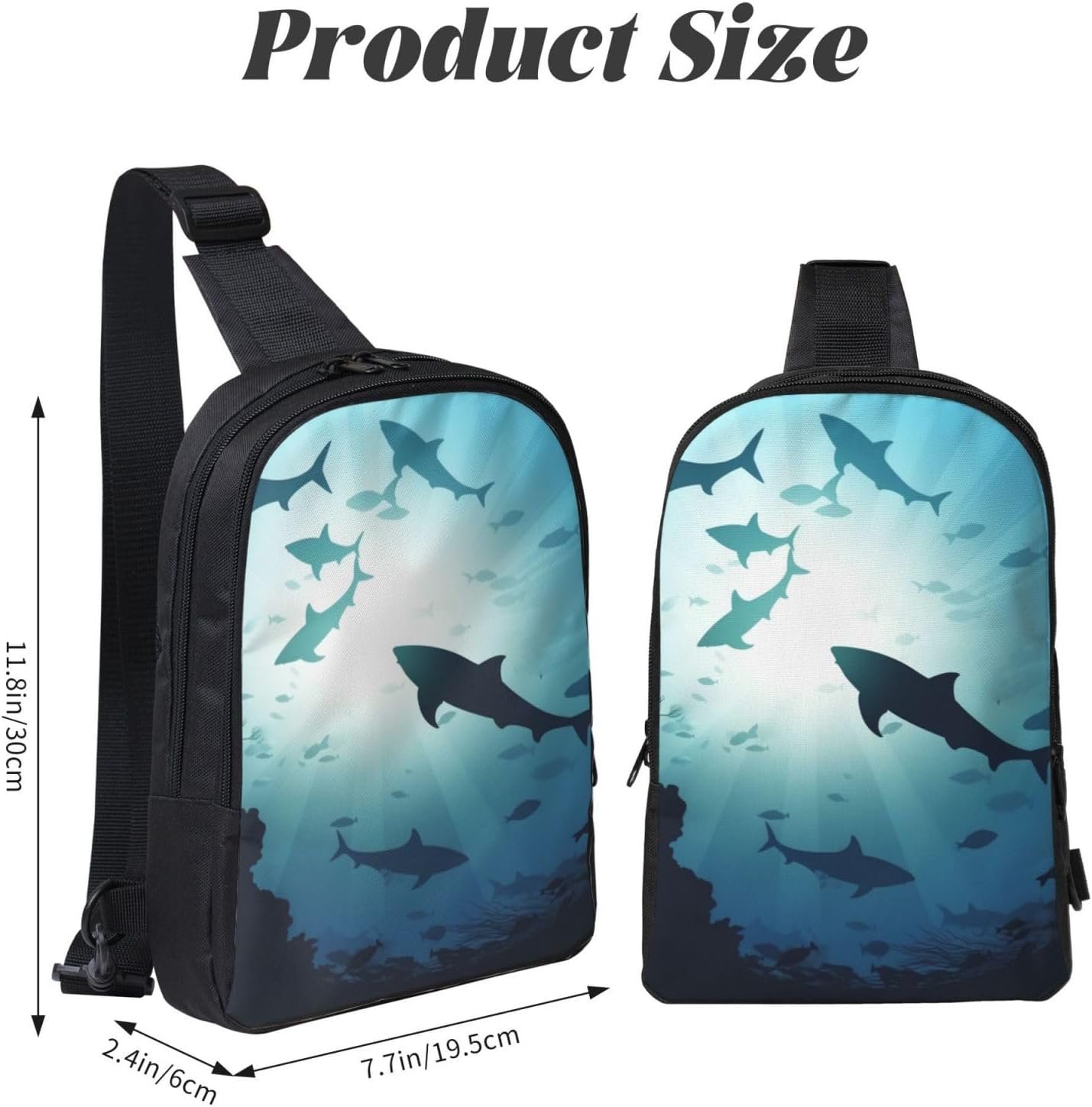 Sling Bag Crossbody Shoulder Bag Cross Chest Bag Painting of Flowers Sling Backpack Travel Hiking Daypack - Image 2