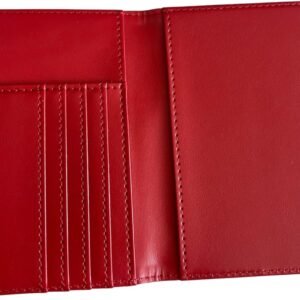 Red Kappa 1911 Alpha Psi Red Passport Cover Holder Vegan Leather