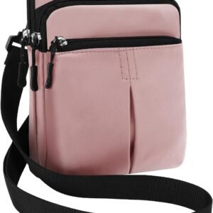 KAMO Multifunction Phone Bag – One Shoulder Waist Diagonal Cross Triple Zip Hipster Crossbody Purse for Women & Men – Outdoor Smart Phone Case