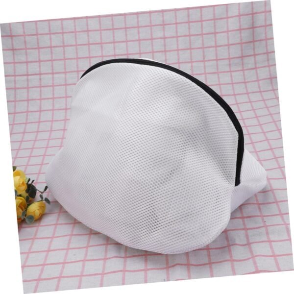 Ciieeo 2pcs Thickened Mesh Laundry Bags with Zipper for Shoes and Delicates Washing Large Shoe Wash Bags with Ventilation and Portable Design for Washer Protection - Image 3