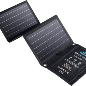 BigBlue 28W Solar Charger with 3 USB Ports(5V/4.8A Max in Total), Portable Solar Phone Charger, Foldable Camping Solar Panels Compatible for iPhone 11/Xs/XS Max/XR/X/8/7, iPad, Galaxy S9/S8, LG etc