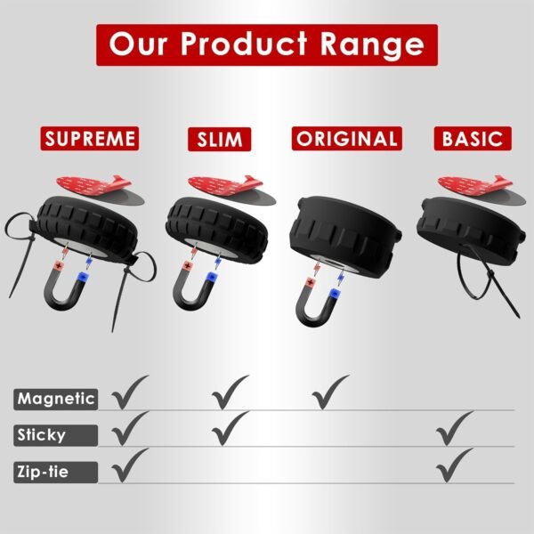 Ultra Strong Neodymium Compatible with AirTag Magnetic Case for Apple Tag Waterproof AirTag Magnet Holder, Easy Screw On Secure Attach Air Tag for Car (Magnetic) - Image 5