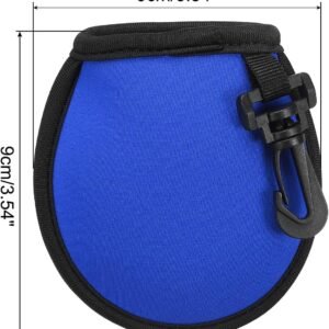 PATIKIL Golf Ball Washer Pouch, Portable Golf Balls Cleaner Pocket Bag with Hanging Clip for Women Golf Exercise