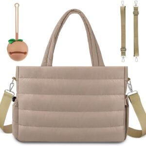 Diaper Bag Tote, Baby Diaper Tote Bags Crossbody Hospital Bag Travel Large Mommy Bag, with Silicone Pacifier Case