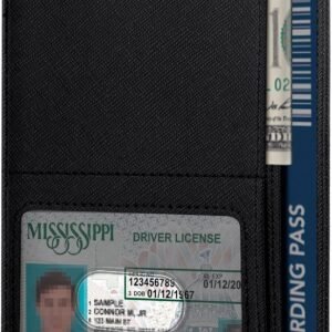 Minimalist Passport Holder for Travel, Ultra Slim Passport Cover, Front Pocket Passport Wallet, RFID Passport Case for Men and Women