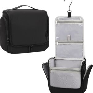 Relavel Hanging Toiletry Bag for Men and Women, Travel Toiletries Bag Water-resistant Large Makeup Cosmetic Organizer Storage, Shaving Dopp Kit Shower Bathroom Hygiene Bags, Carry-on Travel Essentials