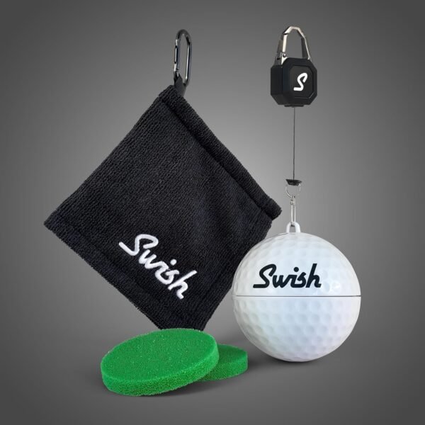 Swish Portable Golf Ball Cleaner – Clip-On Golf Accessory for Bag or Cart – Perfect Golf Gift - Image 7