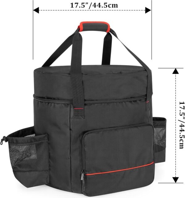 samdew Stove Carry Bag Compatible with Coleman 4-in-1 Portable Propane Camping Stove, Outdoor Grill Storage Case with Pockets for Grill Tools, for Camping, Tailgating, Grilling, Bag Only - Image 6