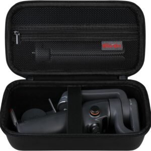 Elonbo Carrying Case for DJI Osmo Mobile 6 Smartphone Gimbal Stabilizer, OM 6 Portable Handheld Foldable Built-in Extension Rod 3-Axis Phone Gimbal Tripod Travel Storage Protective Bag, Black