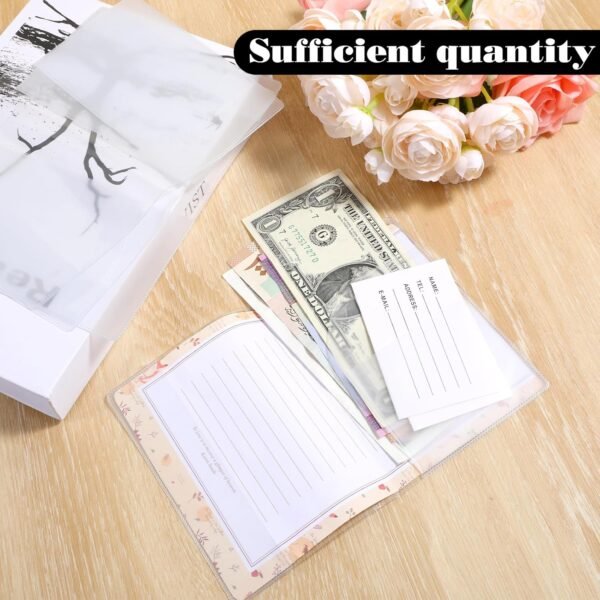 10 Pcs Transparent Plastic Passport Protector Case, Passport Sleeve Clear Vinyl Transparent Holder Organizer ID Card Travel Document Protector - Image 7