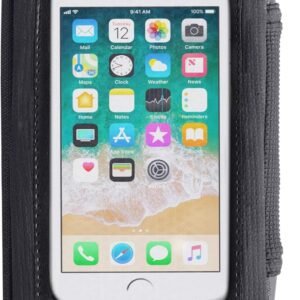 The Nekid Cow Waterproof Motorcycle Cell Phone Case Holder | Magnetic Cell Phone Pouch with Large Zipper Pocket | Accessible Touch Screen