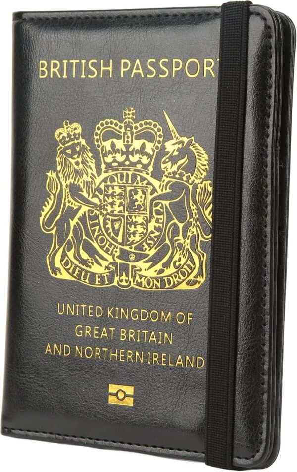 Britain Passport Cover Passport Holder Cover Leather Passport Holder UK Passport Cover for Passport, Business Cards, Credit Cards, Boarding Passes - Image 7
