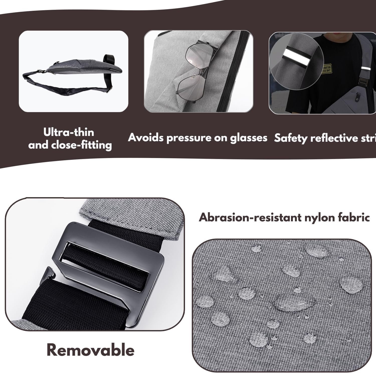 Anti Theft Travel Bag,Anti Theft Crossbody Bag, Sling Bag Travel Crossbody Bag for Women Men - Image 6