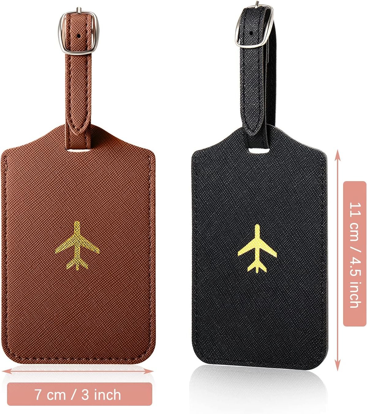 Weewooday Travel Wallet, Brown, Black, 4.33 x 5.51 inch - Image 4