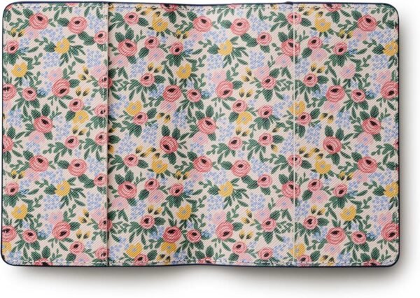 RIFLE PAPER CO. Rosa Passport Holder, Travel Essentials for Women, Card and Passport Anti Theft Wallet, Sized to Fit All Standard Passports, 5.5" L x 4.25" W (Closed) - Image 2