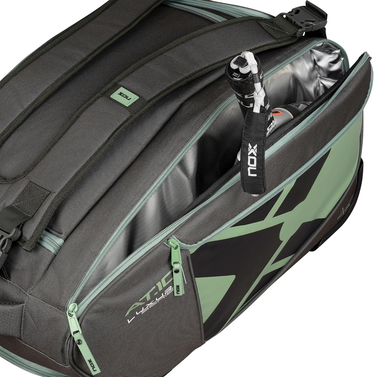Padel Racket Bag AT10 Competition Trolley | High-Capacity Padel Bag for Men | NOX ThermoTech Thermal Compartment | Multi-Functional Backpack & Shoulder Bag | Holds Up to 3 Padel Rackets & Accessories - Image 8
