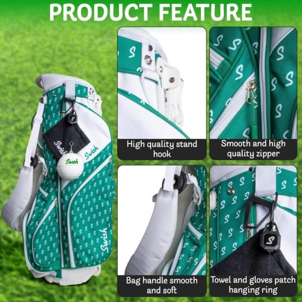 Swish Portable Golf Ball Cleaner – Clip-On Golf Accessory for Bag or Cart – Perfect Golf Gift - Image 5