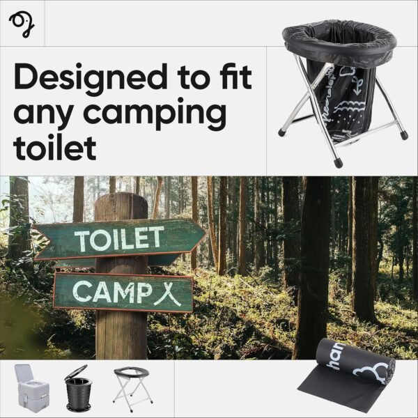 Green Elephant Portable Toilet Bags - Camping Toilet Bags (15 Count (Pack of 2) - Image 2